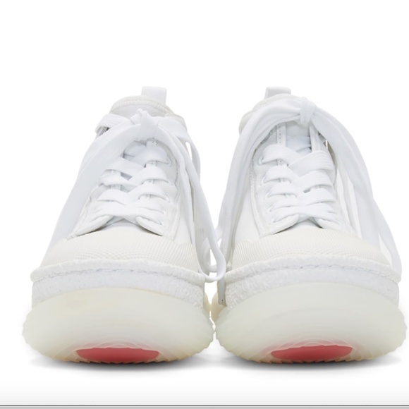 Alexander Wang White Mesh and Leather Trim A1 High Top Sneakers - Picture 8 of 8